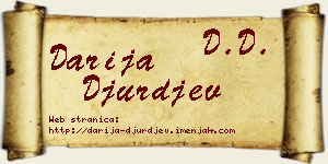 Darija Đurđev vizit kartica